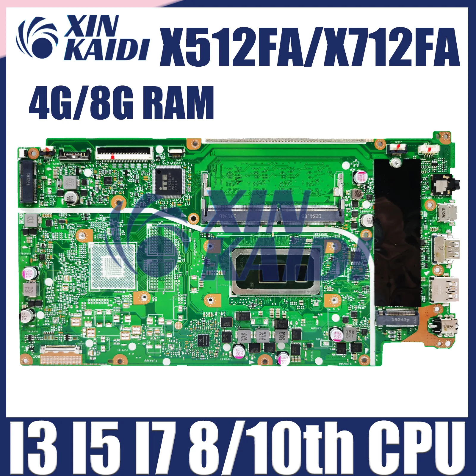 Para ASUS VivoBook X512 X512FA X512FB X512FC X512FFR X513FF X511FF X512FG X515FF X512FF placa base 100% probada