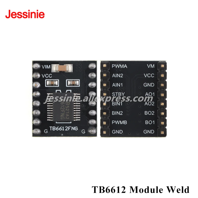 Módulo de accionamiento de Motor TB6612 AT8236, Motor de CC de doble canal, placa de Control de velocidad continua PWM hacia adelante y hacia atrás, Super L298N, 5 uds./1 ud. - imagen 3