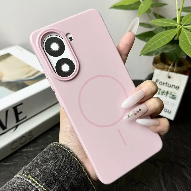 Funda translucidez magnética esmerilada mate a la moda para Xiaomi Poco F7 X7 Pro C71 C75 Magsafe - imagen 4