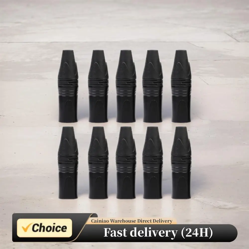 10/20 piezas XLR 3 pines macho DIY Cable de Audio conector de micrófono caja de aleación de Zinc chapada en plata enchufe de soldadura para micrófono