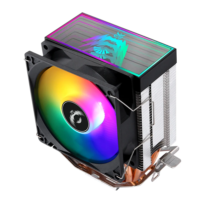 Ventilador de radiador QiuzAim 4/6 tubo de calor ventilador RGB 90mm enfriador de computadora procesador de CPU Compatible LGA2011 2066 115x1200 1700x79x99 AMD - imagen 5