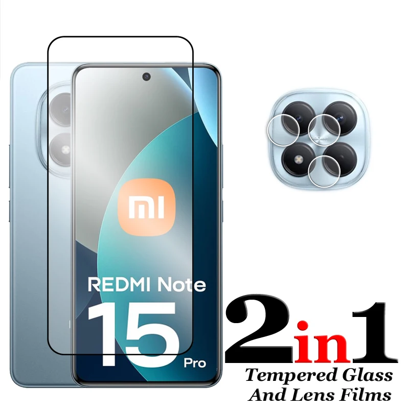 Para Redmi Note 15 Pro vidrio para Redmi Note 15 Pro 4G 5G vidrio templado 2.5D Protector de pantalla de cubierta completa para película Note 15 Pro - imagen 4