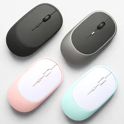 Ratón Inalámbrico Recargable Bluetooth 2.4G USB Portátil y Tableta