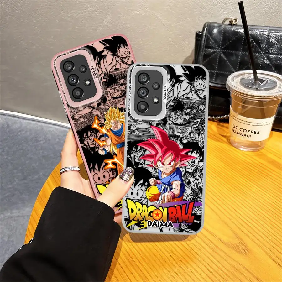 Funda para Samsung Galaxy A26 A31 A35 A24 A25 A11 A12 A32 A34 A15 A16 A36 A17 A20s A21s A23 A13 A14 funda trasera para teléfono Dragon Ball - imagen 3