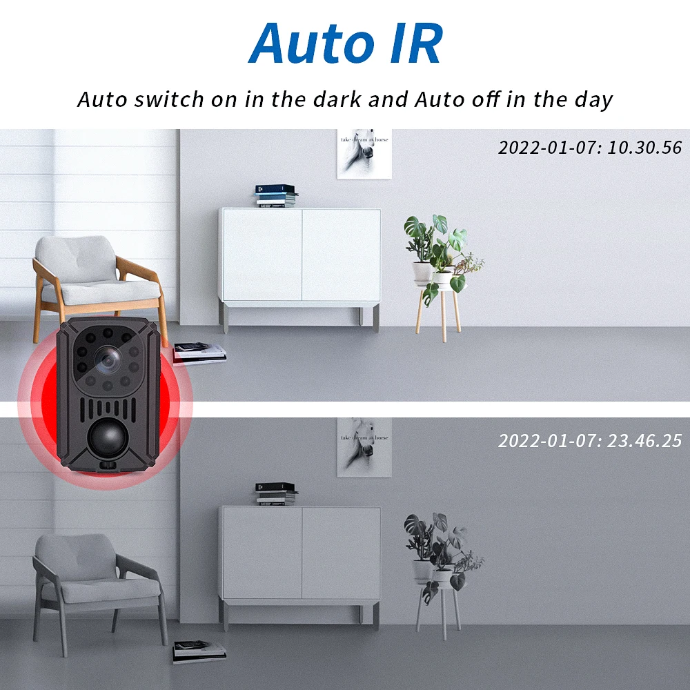 2022 1080P MD31 Mini cámara corporal HD cámara de bolsillo visión nocturna cámara pequeña para coches grabadora de vídeo PIR deporte DV - imagen 5