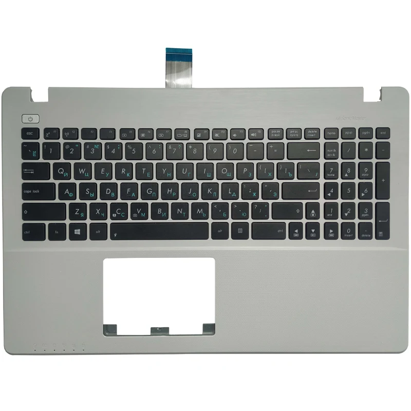 Teclado de portátil ruso/estadounidense para ASUS X550LC, X550LD, X550LDV, X550LN, X550MJ, X550VL, X550W, X550WA, X550WE, X550Z, X550ZA, reposamanos superior