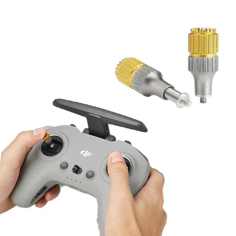 Palanca basculante de pulgar con Control remoto, Joystick de aleación de aluminio de altura ajustable para Dron DJI Avata FPV, accesorios basculantes, 2 uds.