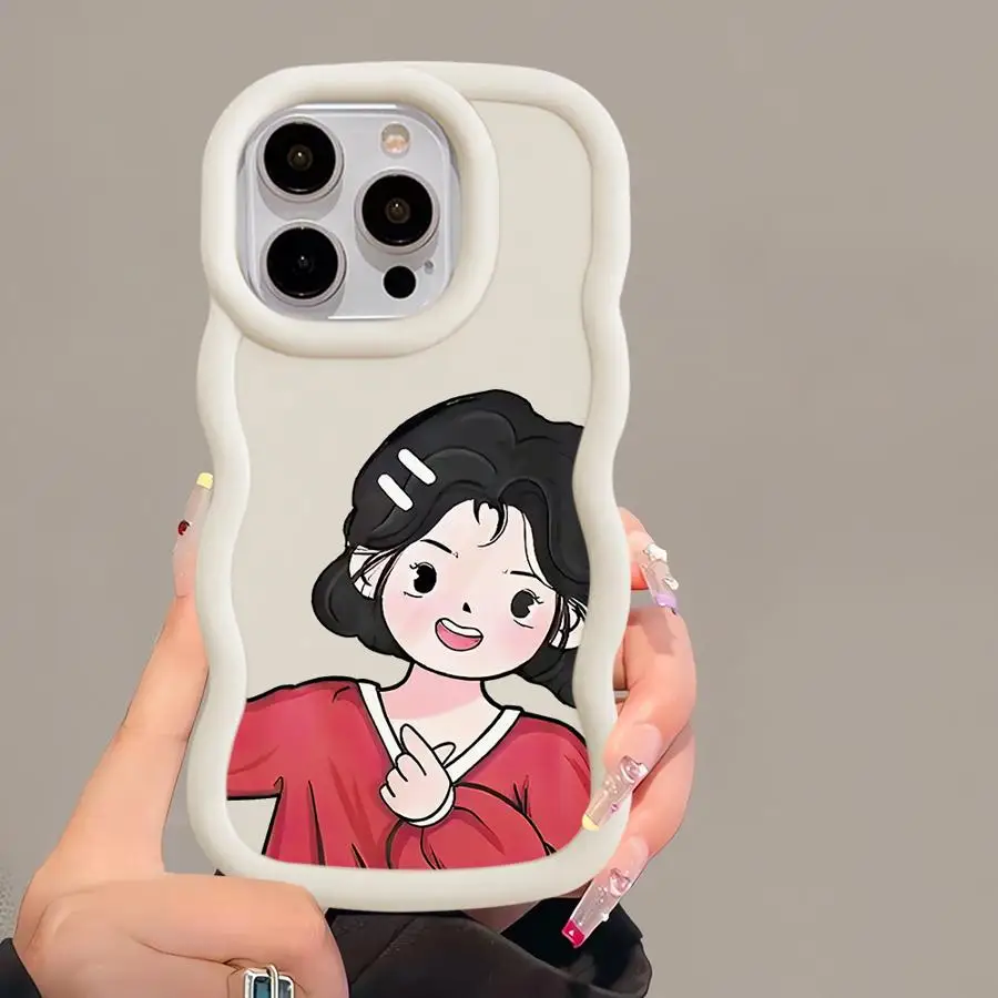 Funda para iPhone 13 12 15 Plus 14 16 Pro Max 17 Air 8 XR 11 Funda de teléfono suave pareja encantadora - imagen 4