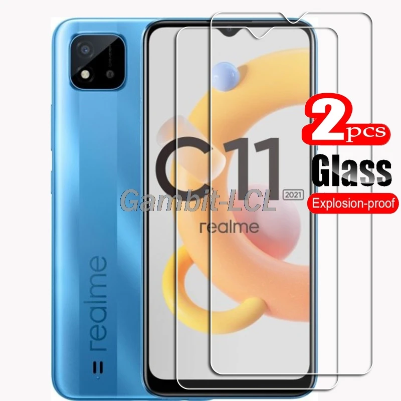 Protector de pantalla de vidrio templado para Realme C11 2021, película protectora para teléfono inteligente, 6.52NCH