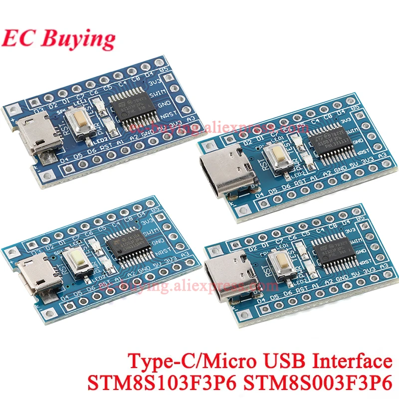 1-10 Uds STM8S103F3P6 STM8S003F3P6 Placa de sistema ARM STM8 STM8S STM8S003 Módulo de demostración de placa de desarrollo de núcleo mínimo para Arduino