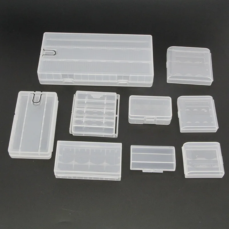 Caja de almacenamiento de pilas AA AAA, funda de plástico duro, funda protectora con Clips para caja de almacenamiento de pilas AA AAA - imagen 3