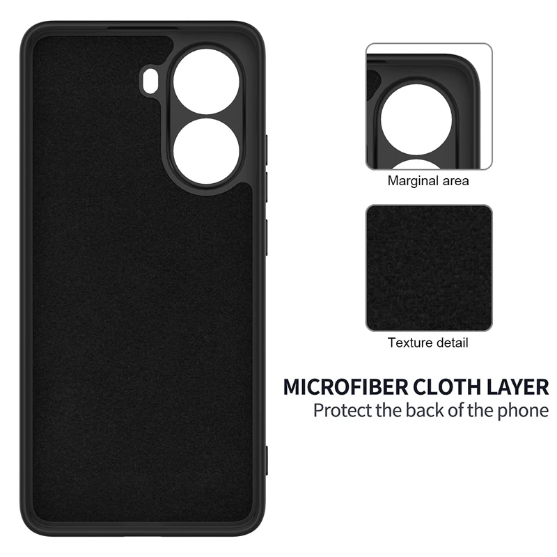 Para Xiaomi POCO X7 Pro, funda Redmi Turbo 4 ELVEV, bonita funda protectora de silicona líquida de buena calidad para teléfono con capa de terciopelo - imagen 3