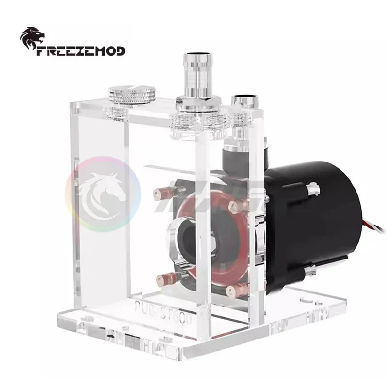 FREEZEMOD depósito de bomba de agua AIO para teléfono móvil/portátil/instrumento Industrial refrigeración por agua silenciosa, flujo 600-700L/H PUB-ST600 - imagen 5