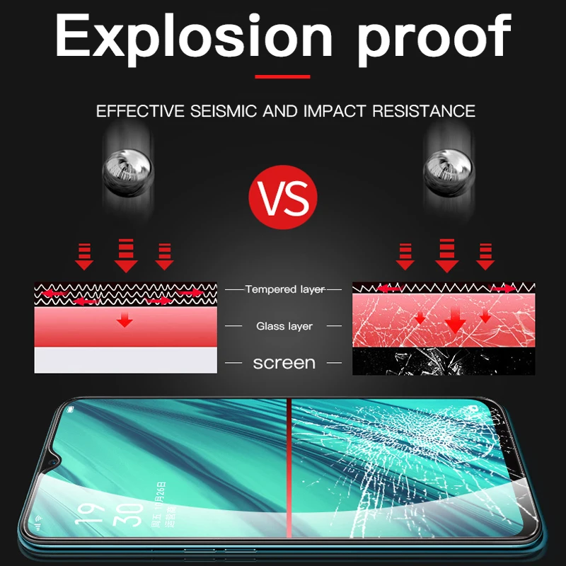 Vidrio Protector de cubierta completa para Xiaomi Redmi Note 5 6 7 Pro Protector de pantalla de vidrio templado en la película Redmi Note 4X 4 8 T 9 S - imagen 3