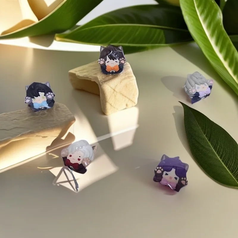 Teclas de Anime Love and Deepspace Xavier/Zayne/Rafayel/Sylus/Caleb, teclas personalizadas de gato para Cosplay, regalos - imagen 5