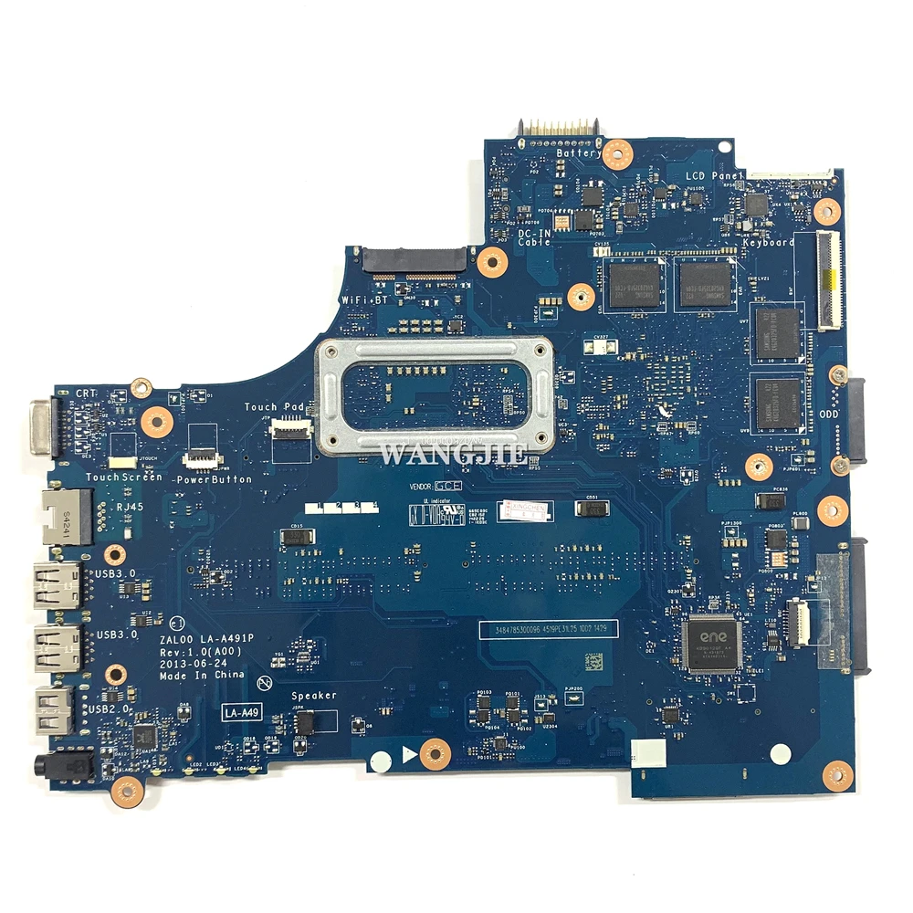 CN-0X3NC8 para DELL Inspiron 3540 ZAL00 LA-A491P 0X3NC8 SR1EN I3-4030U 216-0846009 placa base para ordenador portátil DDR3 - imagen 2