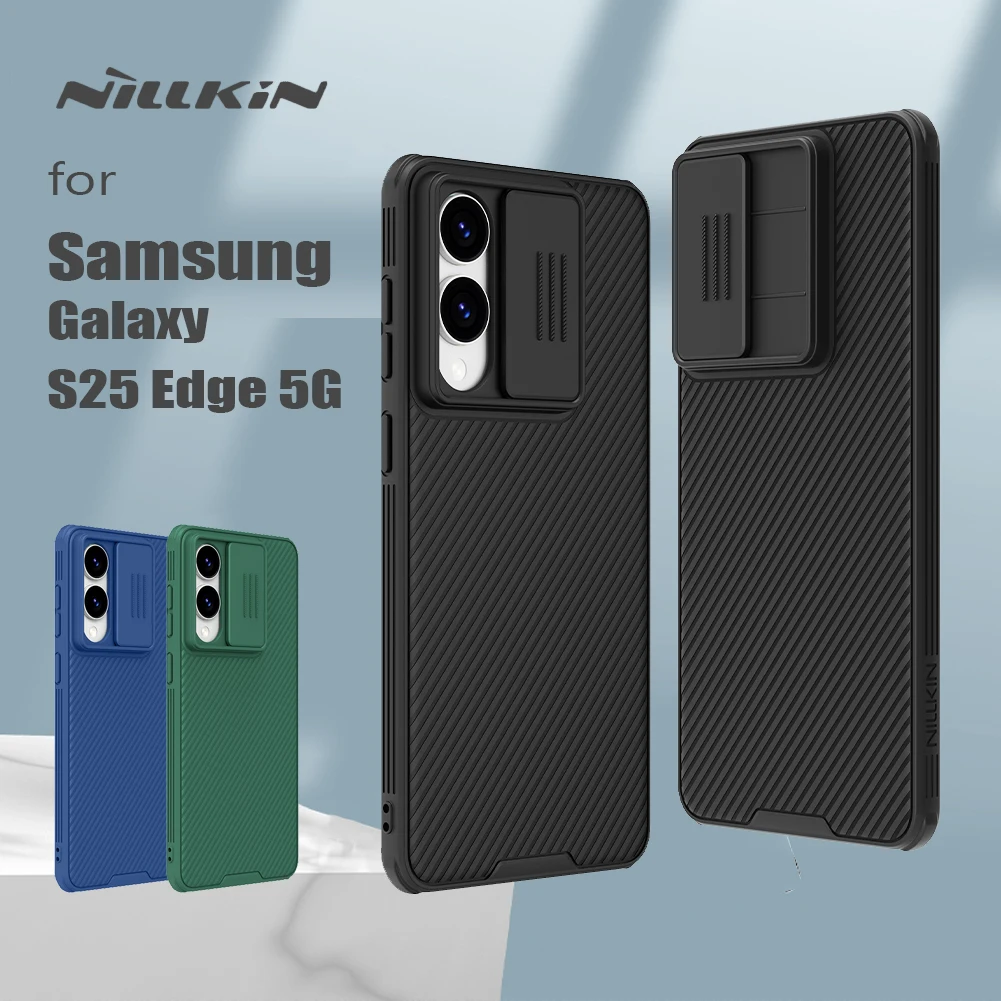 Para Samsung Galaxy S25 Edge 5G Nillkin funda Camshield Pro lente de protección de cámara deslizante dura 360 cubierta trasera completa - imagen 2