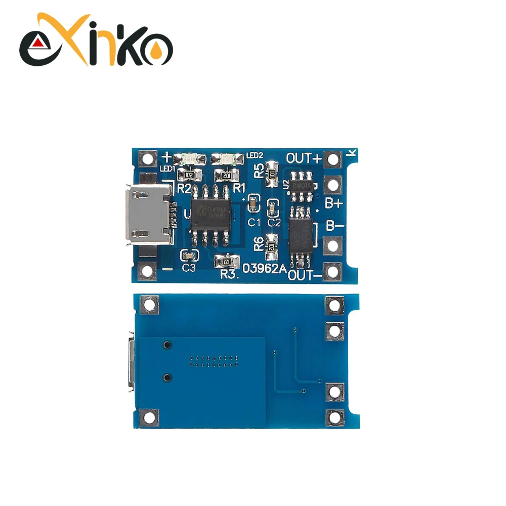 10 Uds 18650 1A 5V módulo de placa de carga de batería de litio Micro USB/interfaz tipo c protección de carga 2 en 1 - imagen 4