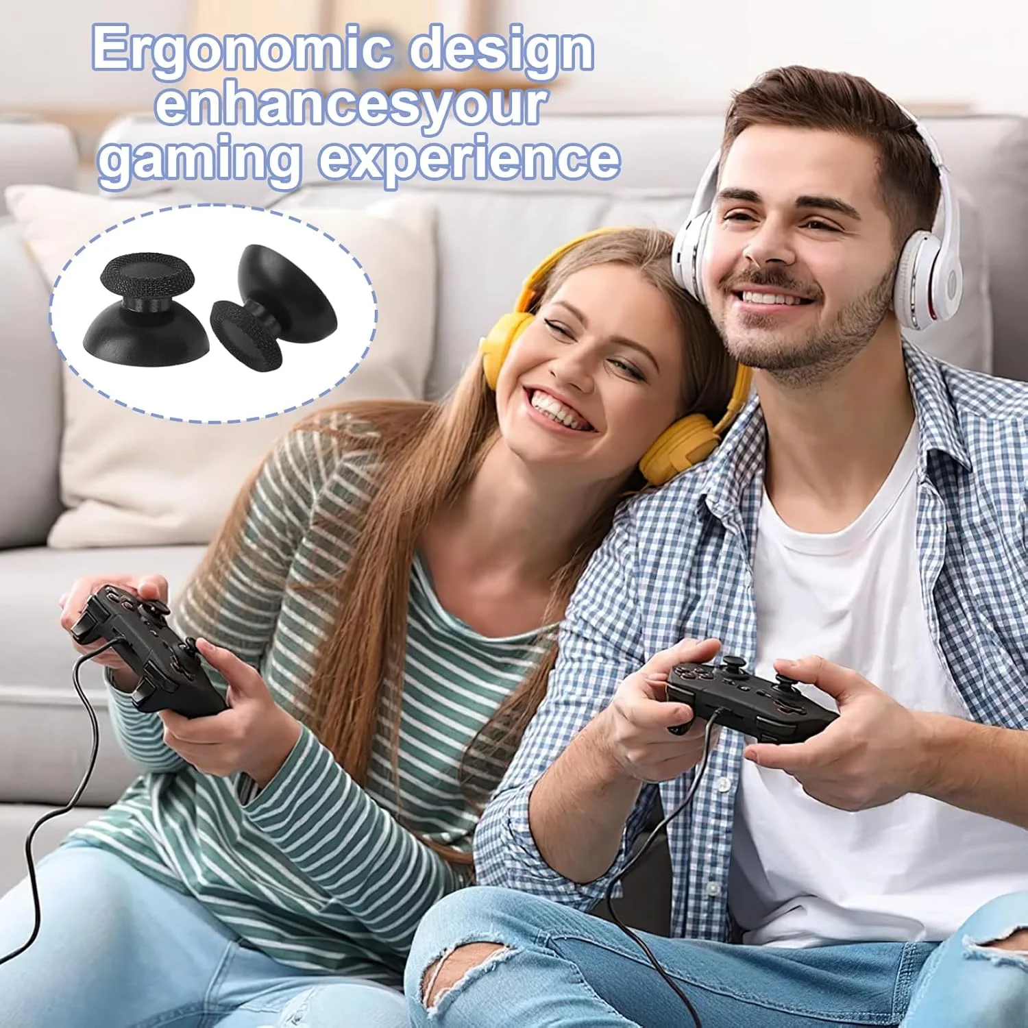 10 Uds. De palancas de repuesto analógicas para controlador PS5/PS4/PS3/PS2, tapas de Joystick, piezas de reparación para XBOX ONE/360 - imagen 5