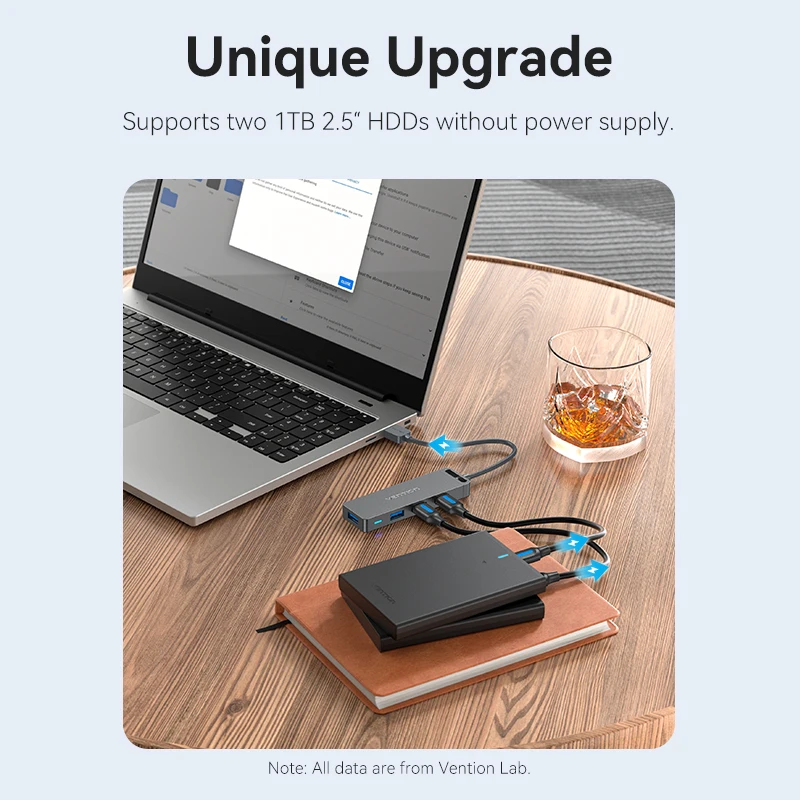 Vention Hub USB 3.0 4 Puertos Adaptador Divisor para MacBook iPad Pro Xiaomi Lenovo - imagen 3