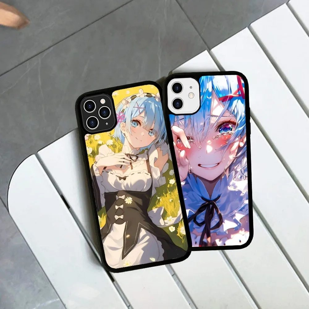 Re0 R-Rem funda de teléfono de silicona PC + TPU para IPhone 11 12 13 14 15 16 Plus Pro Max - imagen 5