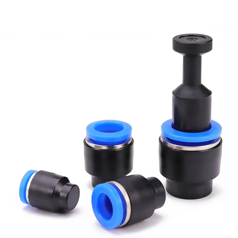 5 uds conector neumático tapa de tubo plástico PPF 4mm 6 8 10 12 14 MM evitar que el aire se fluye conector de sellado de manguera de aire - imagen 5
