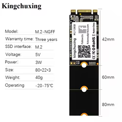 Kingchuxing SSD M.2 - Disco NVMe Portátil de Alta Velocidad