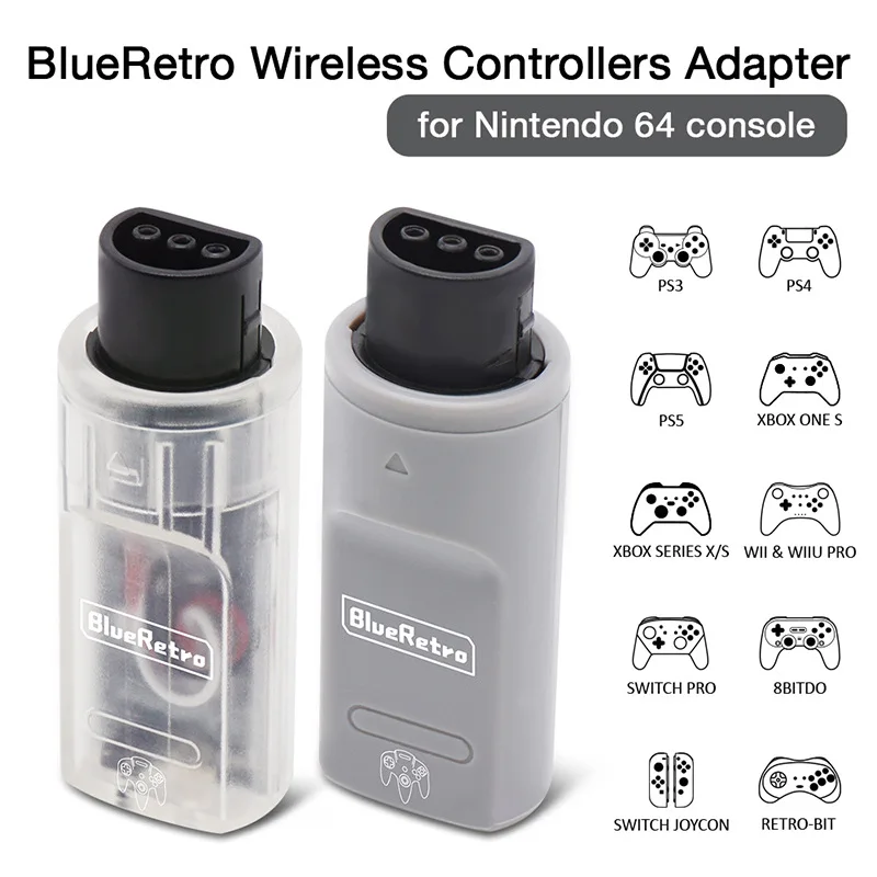 Adaptador de controladores de juegos inalámbricos BlueRetro 2025 para consola Nintendo 64 a controladores de juegos PS3 PS4 PS5 Nintendo Switch - imagen 3