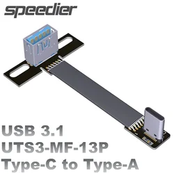 Cable Extensión USB-C a USB-A FPC Angulado