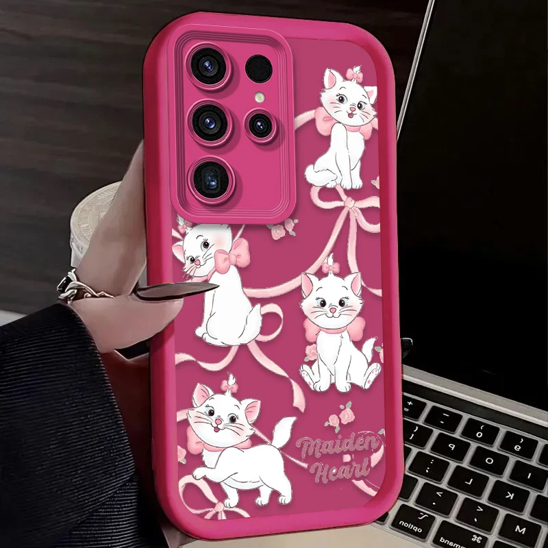 Funda Disney Lovely Marie Cat para Samsung Galaxy S24 S23 S25 Ultra S22 S21 Plus FE A56 A36 A26 A16 A06 A15 A25 A35 A55 5G - imagen 5