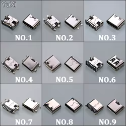 Conector tipo C DIP SMT de 6 pines, conector hembra de transferencia de datos, Terminal de teléfono, Notebook, ordenador portátil, carga trasera, 10 unidades