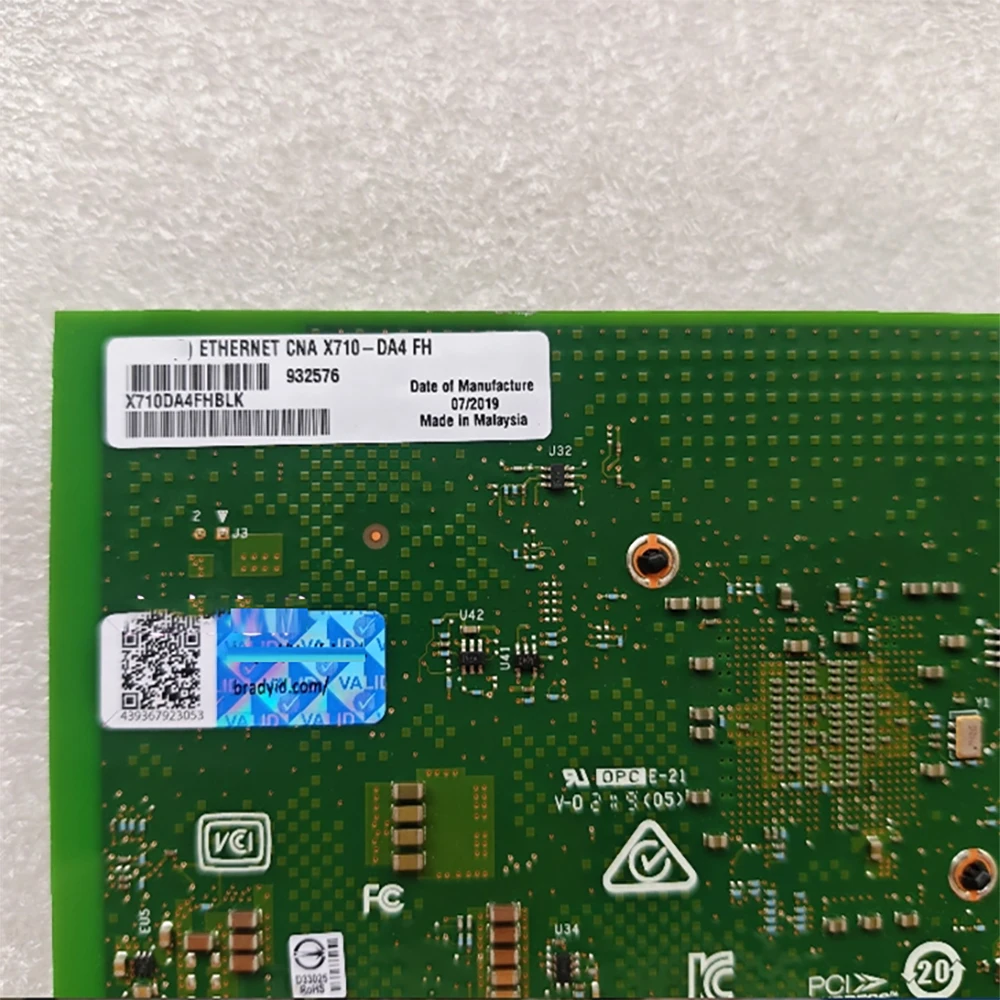 Para Intel X710-DA4FHBLK Tarjeta de red de fibra óptica 10G de cuatro puertos X710DA4 10GSFP - imagen 3