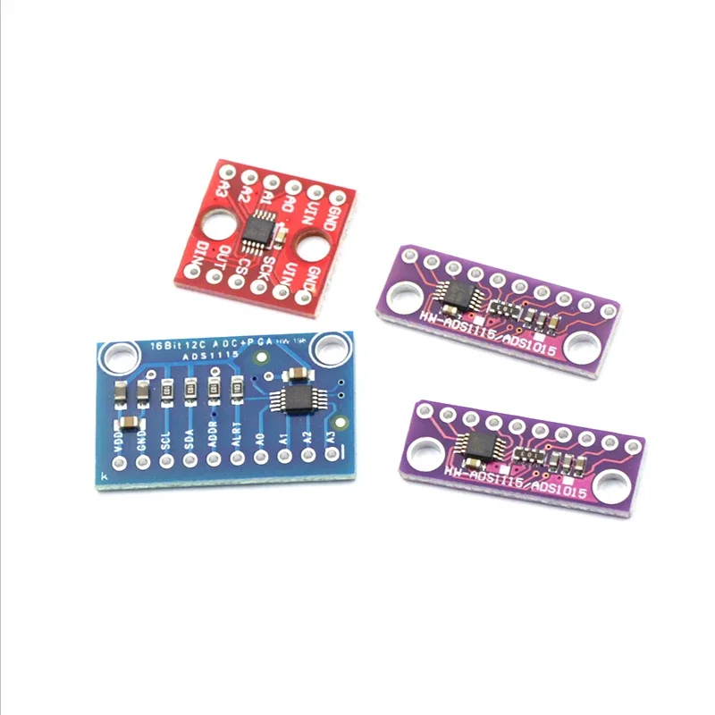 1 Uds ADS1115 ADS1015 módulo I2C de 16 bits precisión ADC Placa de desarrollo de 4 canales amplificador de ganancia profesional 2,0 V a 5,5 V para Arduino RPi - imagen 3