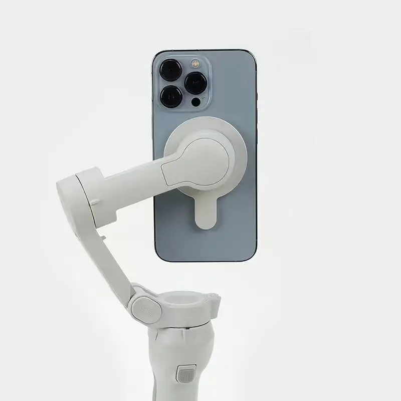 Soporte de teléfono magnético fuerte para DJI Osmo Mobile 6/OM 5/SE OM4, estabilizador de mano de aluminio para magsafe, soporte antipérdida