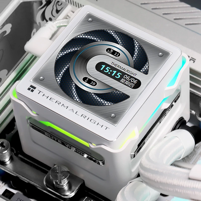 Thermalright-radiador de refrigeración por agua todo en uno ELITE VISION 360 ARGB, pantalla LCD IPS de 2,73 pulgadas/DIY/magnética - imagen 4