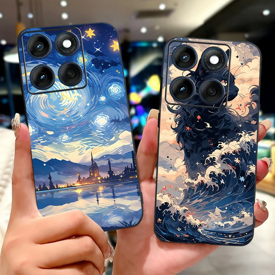 Para Motorola Edge 60 funda Edge 60S XT2505-1 funda pintada de moda funda de teléfono suave de TPU para Motorola Edge 60 Fusion Edge60 5G bolsas - imagen 2