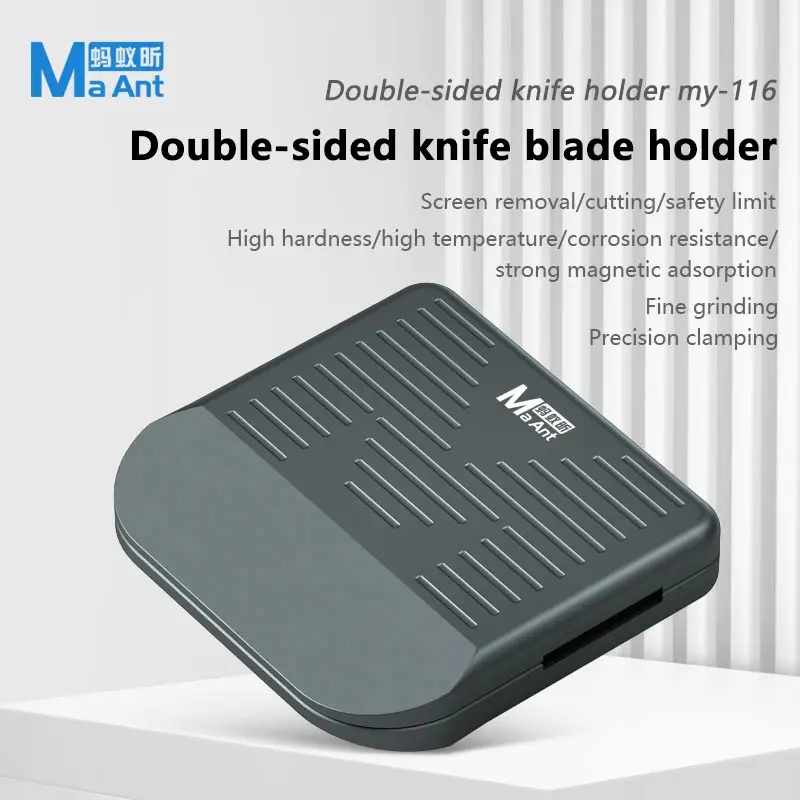 MaAnt MY-116 soporte de hoja de doble cara para desmontaje de pantalla, adhesivo para teléfono móvil, placa base IC, eliminación de pegamento, herramienta de reparación