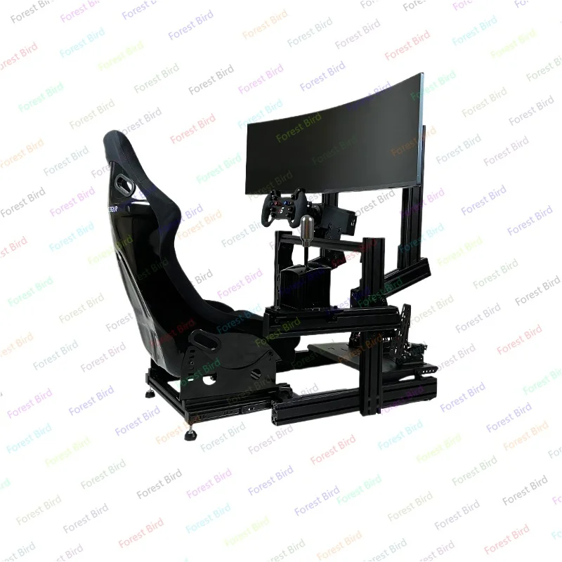 Soporte de perfil de aluminio plegable básico, emulador de carreras, volante de transmisión directa, adecuado para Tummaster, SoM