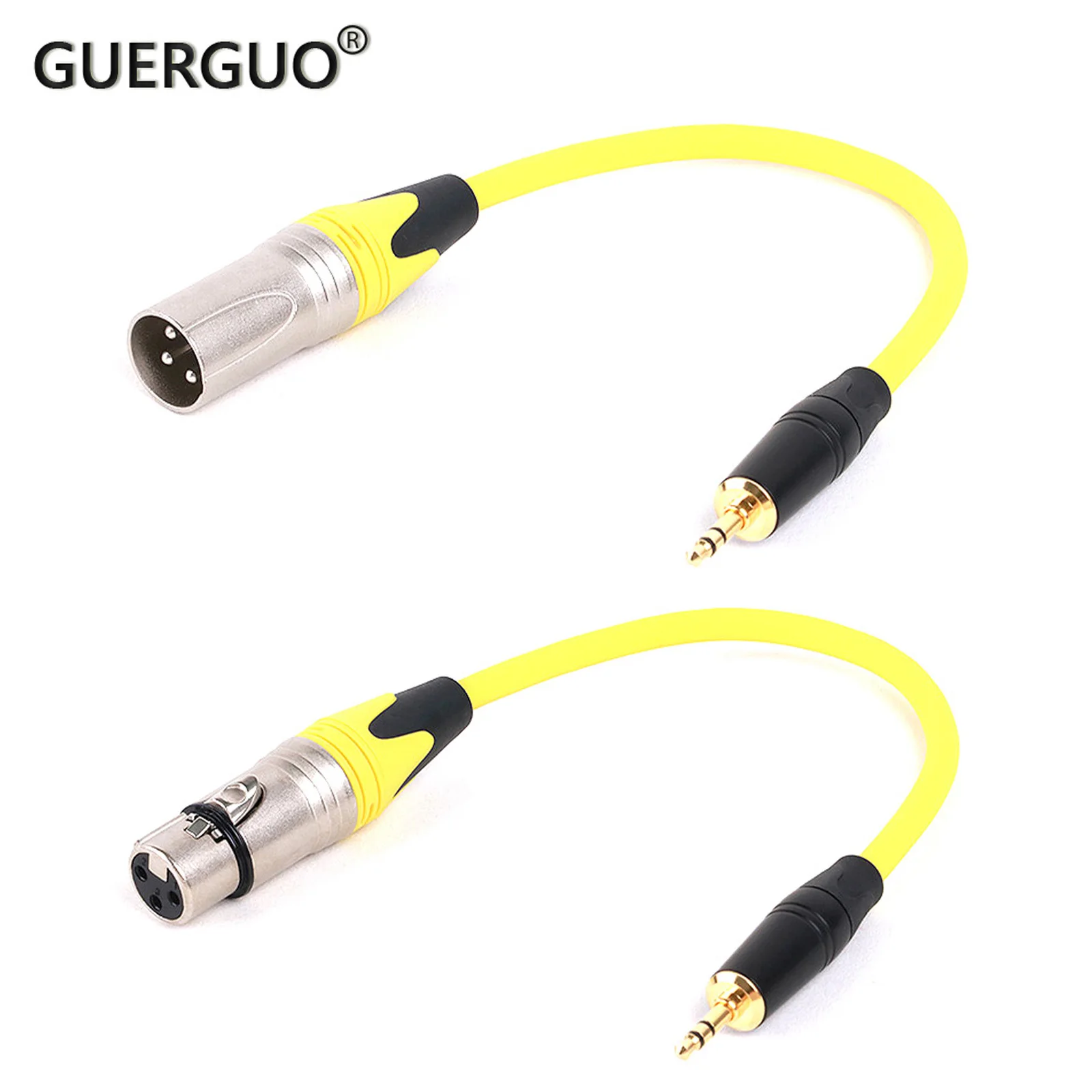 Cable estéreo TRS macho a XLR de 3,5mm, Cable hembra/macho a Audio profesional, micrófono, altavoz, amplificador de consolas de sonido, 1 unidad