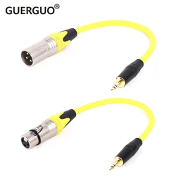 Cable estéreo TRS macho a XLR de 3,5mm, Cable hembra/macho a Audio profesional, micrófono, altavoz, amplificador de consolas de sonido, 1 unidad