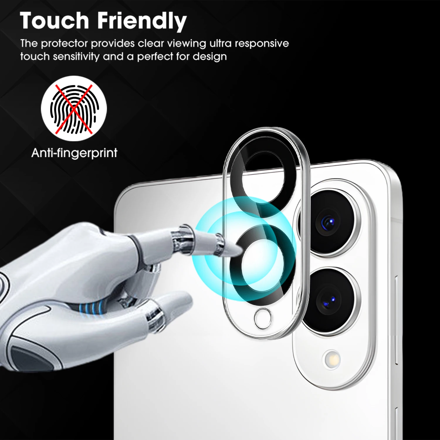 Protector de lente 3D para Samsung Galaxy S25 Edge, película protectora de lente de cámara trasera, películas de vidrio templado para Galaxy S25Edge - imagen 3