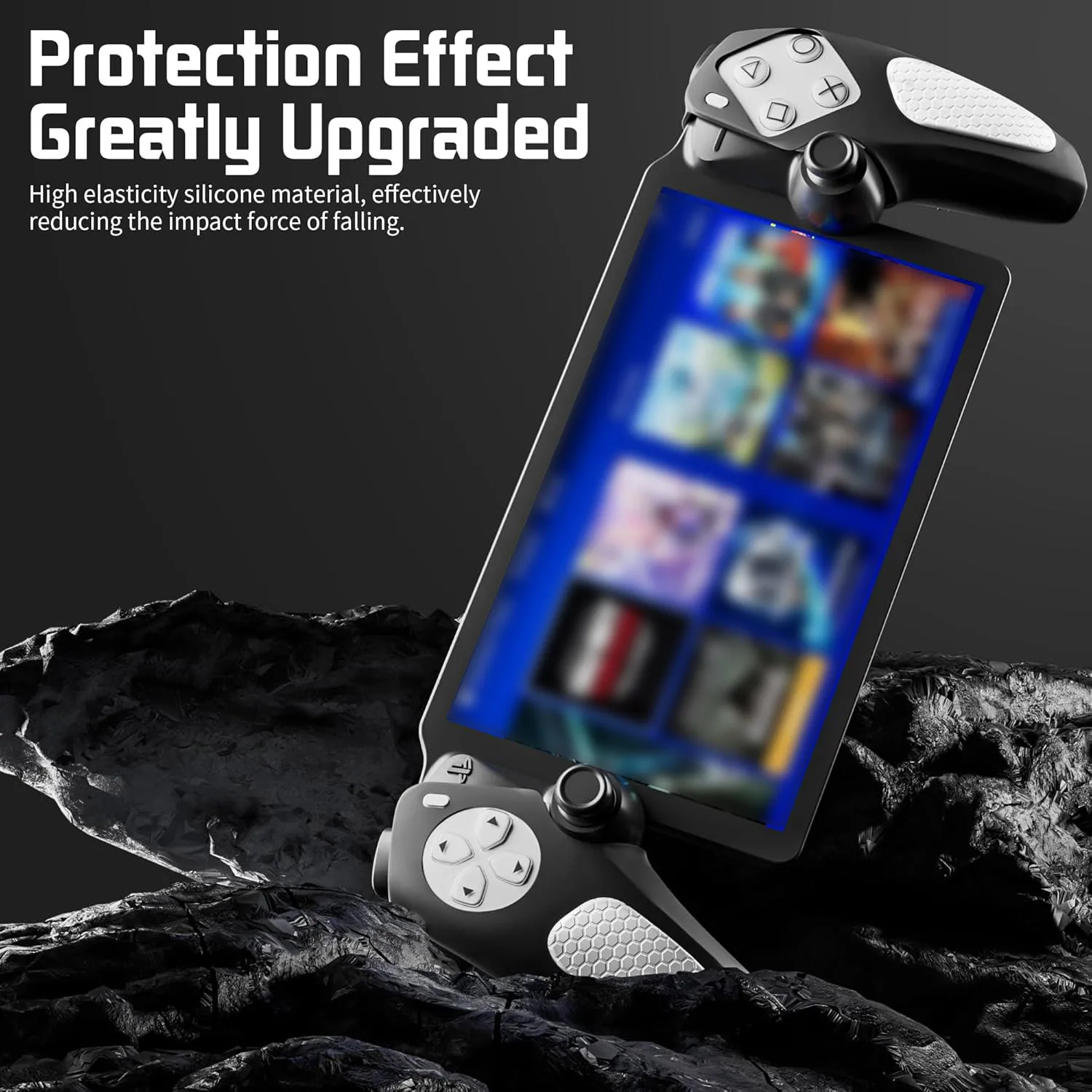 Funda protectora de silicona antideslizante para PlayStation Portal, cubierta de piel de protección suave para PS5, accesorios de carcasa dividida - imagen 5