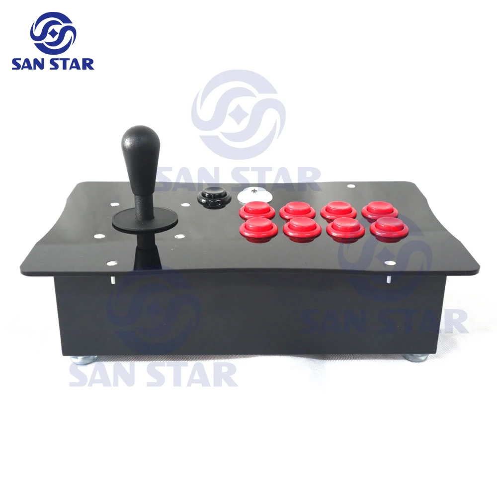 Controlador RAC-J500H fighbox, Joystick Happ, Consolas Hitbox, juego Arcade, palo de lucha, botón cóncavo, Panel de caja de Metal, PC, USB