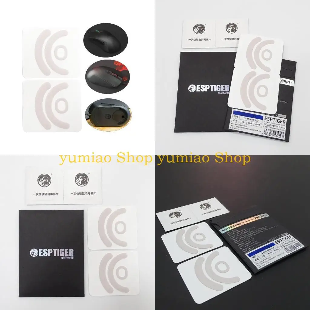 587b Gaming Mouse Patines Glides Borde curva para G403 G603 G703mice Feet