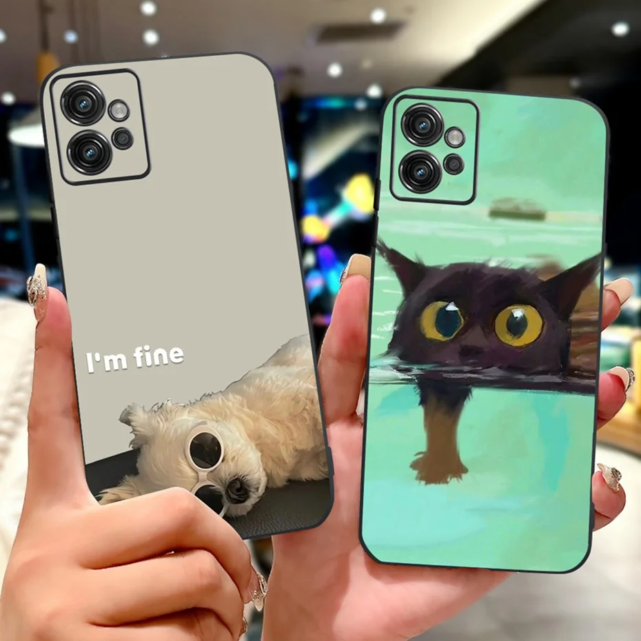 Nuevo diseño de funda de teléfono para Motorola Moto G32 G31 G34 G45, funda trasera suave de silicona negra de TPU para MOTO G31 G32 G34 G45 4G - imagen 3