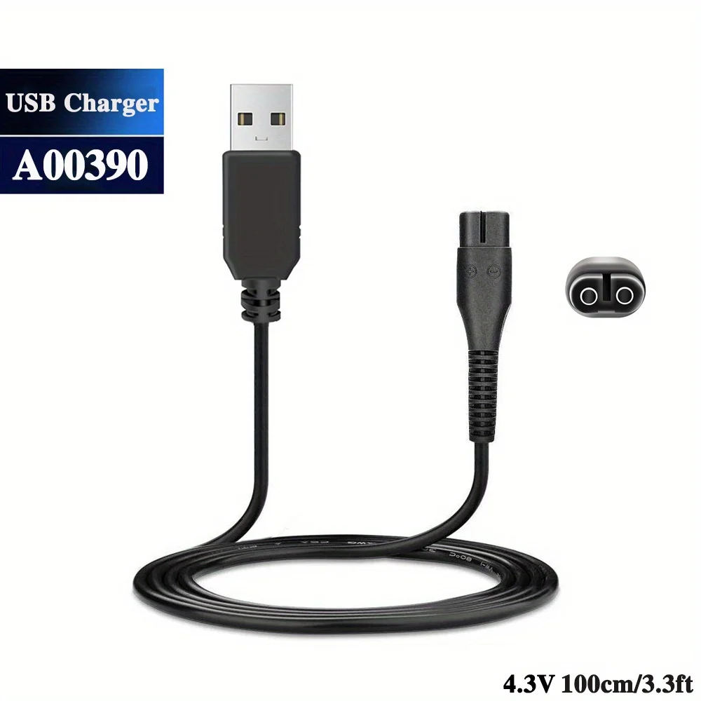 Adaptador de cargador USB de repuesto para afeitadora Philips 3000-9000/OneBlade 4,3 V QP2520/2620 RQ320/328/330/350