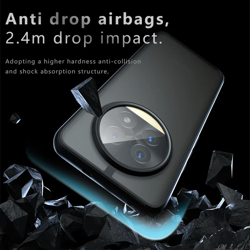 Para Realme 13 Pro Plus Funda de lujo mate armadura transparente Funda para Realme 13 Pro + 13Pro acrílico a prueba de golpes Funda - imagen 5