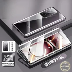 Funda Magnética 360° de Vidrio Templado OPPO A80 5G/A60/A3 Pro