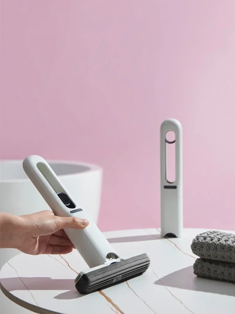 Mini fregona portátil para apretar, productos de limpieza multifunción para el hogar, esponja de vidrio para el hogar, limpiador de escritorio, herramientas de limpieza del hogar - imagen 2