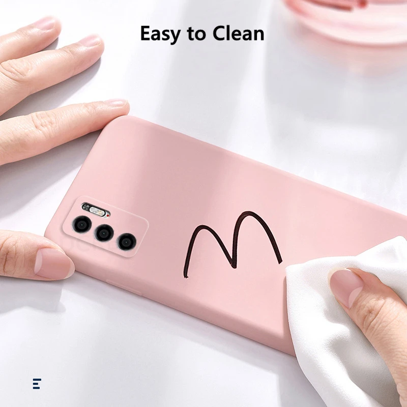 Para Xiaomi Poco M3 Pro Funda de goma de silicona líquida carcasa suave POCO M3 Pro 5G Funda para Xiaomi Poco M3 Pro F3 X3 NFC cubierta - imagen 3